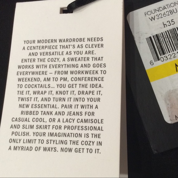 DKNY Purple, Black, & Beige Drape Vest Size M/L - Picture 6 of 7